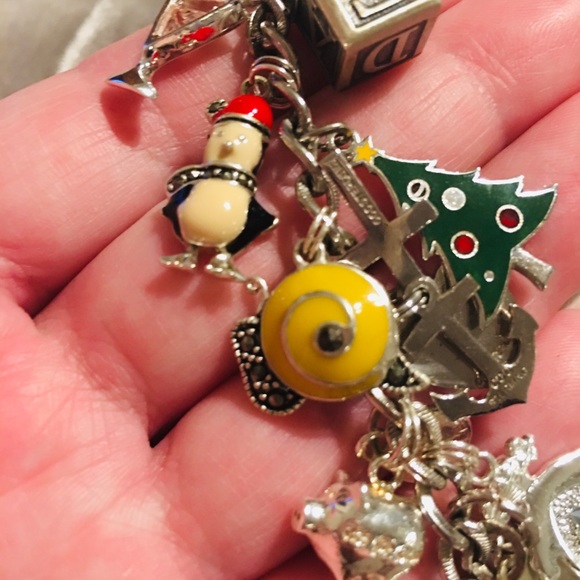 Sterling Silver 925 Charm Bracelet Lot with additional Charms. “NOT SCRAP”! - Picture 13 of 16